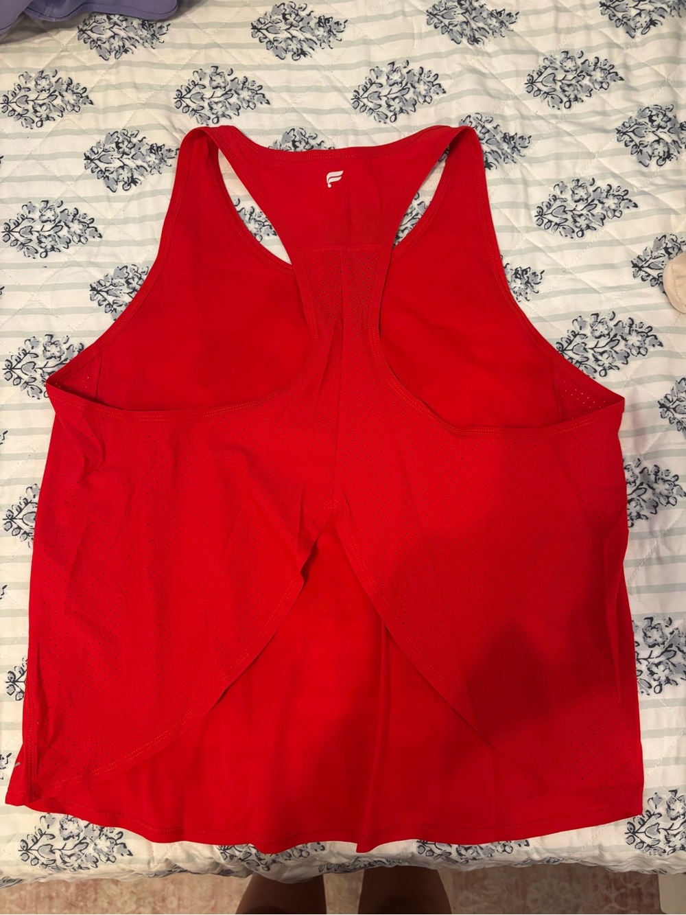 Fabletics Red Racerback Tank - Picture 2 of 3